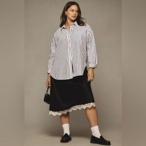 NWT Size XL - The Bennet Buttondown Shirt by Maeve 100% Cotton (NWT US$ 98)